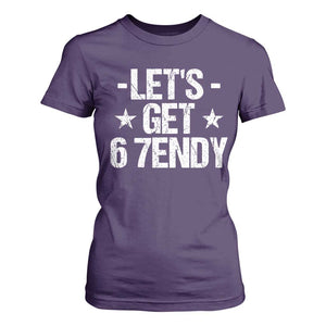 Lets Get Sendy 67 Six Seven Meme Alpha Slang T Shirt For Women TS11 Purple Print Your Wear
