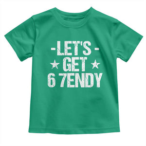 Lets Get Sendy 67 Six Seven Meme Alpha Slang Toddler T Shirt TS11 Irish Green Print Your Wear