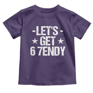 Lets Get Sendy 67 Six Seven Meme Alpha Slang Toddler T Shirt TS11 Purple Print Your Wear