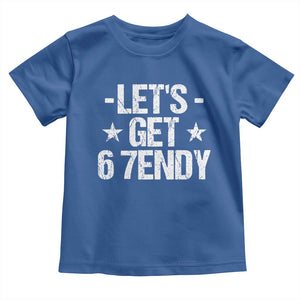 Lets Get Sendy 67 Six Seven Meme Alpha Slang Toddler T Shirt TS11 Royal Blue Print Your Wear
