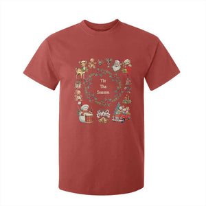 Retro Vintage Christmas T Shirt For Kid Tis The Season Santa Hat Xmas Wrealth TS11 Red Print Your Wear