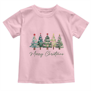 Merry Christmas Coquette Xmas Tree Baby Shirt Cute Pink Bow TS11 Light Pink Print Your Wear