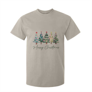 Merry Christmas Coquette Xmas Tree T Shirt For Kid Cute Pink Bow TS11 Sand Print Your Wear