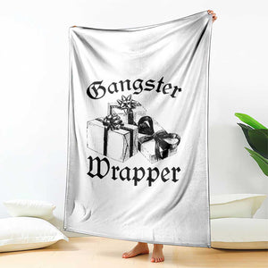 Funny Christmas Throw Blanket Gangster Wrapper Vintage Presents Gift TS11 Print Your Wear