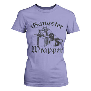 Funny Christmas T Shirt For Women Gangster Wrapper Vintage Presents Gift TS11 Violet Print Your Wear
