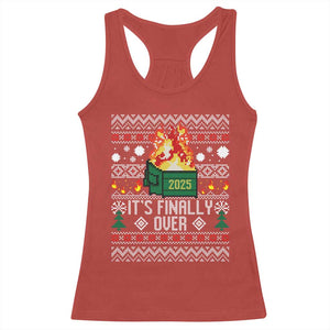 Funny Christmas Lil Dumpster Fire Racerback Tank Top It Is Finally Over 2025 TS11 Red Print Your Wear