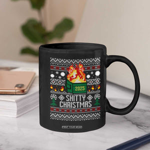 Funny Xmas Lil Dumpster Fire Coffee Mug Shitty Christmas Festive Holiday TS11 Print Your Wear