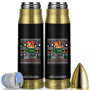 Funny Xmas Lil Dumpster Fire Bullet Tumbler Shitty Christmas Festive Holiday TS11 Black Print Your Wear