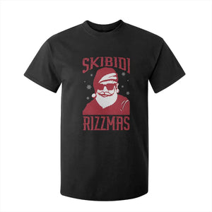 Funny Christmas Santa T Shirt For Kid Skibidi Rizzmas Vintage Charisma Rizz Santa Claus TS11 Black Print Your Wear