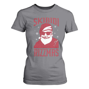 Funny Christmas Santa T Shirt For Women Skibidi Rizzmas Vintage Charisma Rizz Santa Claus TS11 Charcoal Print Your Wear
