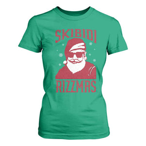 Funny Christmas Santa T Shirt For Women Skibidi Rizzmas Vintage Charisma Rizz Santa Claus TS11 Irish Green Print Your Wear