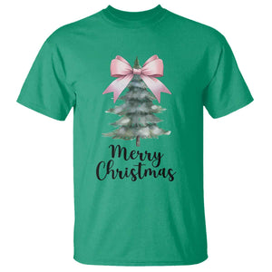 Funny Coquette Merry Christmas T Shirt Pink Bow Xmas Tree TS11 Irish Green Print Your Wear