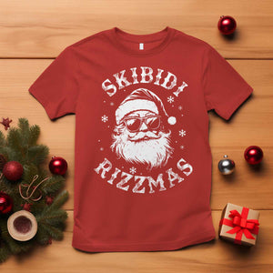 Funny Skibidi Rizzmas Christmas T Shirt Vintage Sigmas Charisma Rizz Cool Santa TS11 Red Print Your Wear