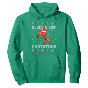 Merry Cajun Louisiana Christmas Santa Saint Symbol Crawfish Hoodie TS11 Irish Green Print Your Wear