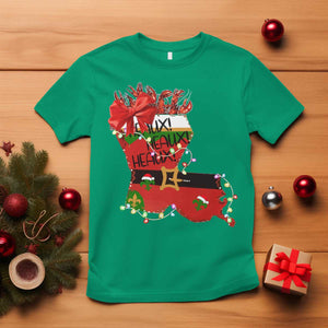 Funny Christmas Cajun T Shirt Triple Heaux Santa Louisiana Map Crawfish TS11 Irish Green Print Your Wear