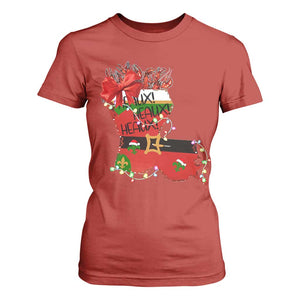 Funny Christmas Cajun T Shirt For Women Triple Heaux Santa Louisiana Map Crawfish TS11 Red Print Your Wear