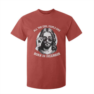 All The Cool People Are Born In December T Shirt For Kid Funny Christmas December Birthday Jesus TS11 Red Print Your Wear