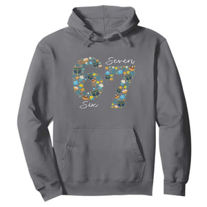 Funny Hanukkah 67 Hoodie Six Seven Meme Chanukah Dreidel Gelt Star Of David TS11 Charcoal Print Your Wear
