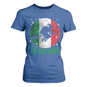 La Befana Italian Christmas T Shirt For Women Xmas Witch Folklore Italy Holiday TS11 Royal Blue Print Your Wear