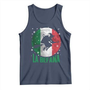 La Befana Italian Christmas Tank Top Xmas Witch Folklore Italy Holiday TS11 Navy Print Your Wear