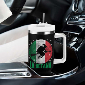 La Befana Italian Christmas Tumbler With Handle Xmas Witch Folklore Italy Holiday TS11 Print Your Wear