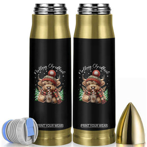 Scottish Christmas Bullet Tumbler Nollaig Chridheil Gaelic Xmas Higland Cow TS11 Black Print Your Wear
