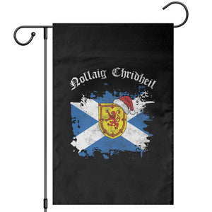 Scottish Christmas Garden Flag Nollaig Chridheil Gaelic Xmas Scotland Lion Rampant TS11 Black Print Your Wear