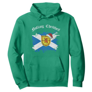 Scottish Christmas Hoodie Nollaig Chridheil Gaelic Xmas Scotland Lion Rampant TS11 Irish Green Print Your Wear