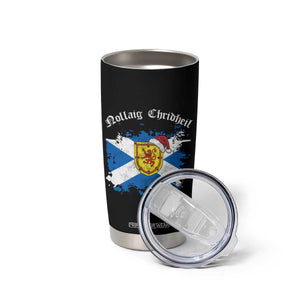 Scottish Christmas Tumbler Cup Nollaig Chridheil Gaelic Xmas Scotland Lion Rampant TS11 Print Your Wear