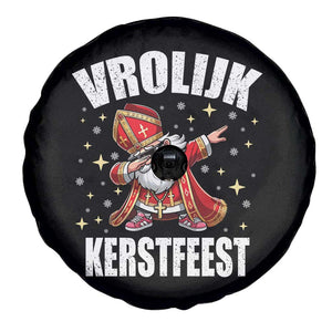 Dutch Christmas Spare Tire Cover Vrolijk Kerstfeest Dabiing Sinterklaas Santa TS11 Print Your Wear