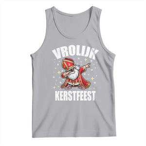 Dutch Christmas Tank Top Vrolijk Kerstfeest Dabiing Sinterklaas Santa - Print Your Wear