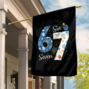 Funny 67 Hanukkah Garden Flag Chanukah Menorah Dreidel Six Seven Meme TS11 Print Your Wear