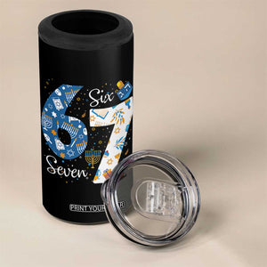 Funny 67 Hanukkah 4 in 1 Can Cooler Tumbler Chanukah Menorah Dreidel Six Seven Meme TS11 Print Your Wear