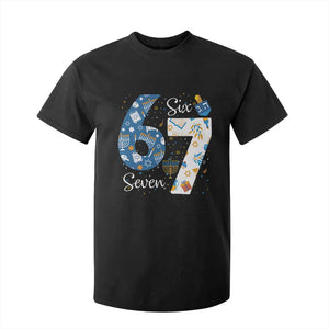 Funny 67 Hanukkah T Shirt For Kid Chanukah Menorah Dreidel Six Seven Meme TS11 Black Print Your Wear