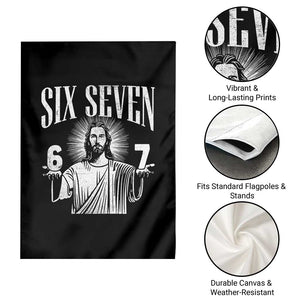 Funny Jesus 67 Garden Flag God Six Seven Meme Religious Christian TS11 Print Your Wear