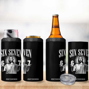 Funny Jesus 67 4 in 1 Can Cooler Tumbler God Six Seven Meme Religious Christian TS11 Print Your Wear