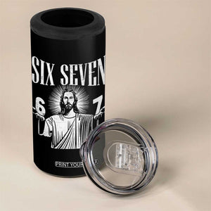 Funny Jesus 67 4 in 1 Can Cooler Tumbler God Six Seven Meme Religious Christian TS11 Print Your Wear