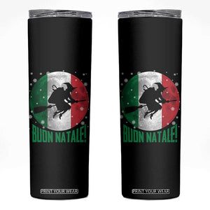 Buon Natale Italian Christmas Skinny Tumbler La Befana Italian Folklore Witch TS11 Black Print Your Wear