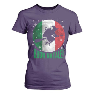 Buon Natale Italian Christmas T Shirt For Women La Befana Italian Folklore Witch TS11 Purple Print Your Wear