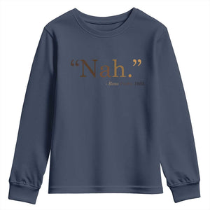 Rosa Parks Quote Youth Sweatshirt Nah 1955 Melanin Black Movement Protest TS11 Navy Print Your Wear