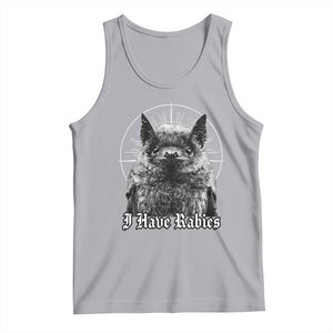 I Have Rabies Bat Tank Top Funny Meme Quotes Gothic TS11 Athletic Heather Print Your Wear