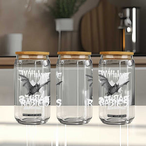 I Have Rabies Bat Glass Can Funny Meme Quotes TS11 Print Your Wear