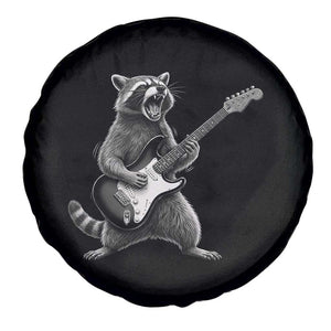 Funny Raccoon Playing Guitar Rock and Roll Spare Tire Cover TS11 Print Your Wear