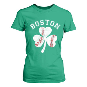 Funny Boston St Patricks Day Baseball Shamrock T Shirt For Women TS11 Irish Green Print Your Wear