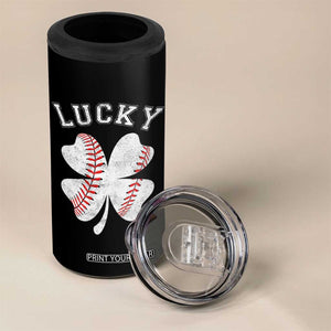 Funny Baseball Lucky Clover St Patricks Day 4 in 1 Can Cooler Tumbler TS11 Print Your Wear