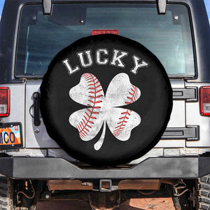 Funny Baseball Lucky Clover St Patricks Day Spare Tire Cover TS11 No hole Black Print Your Wear
