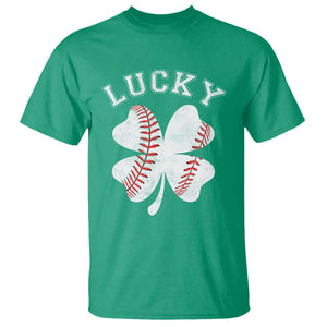 Funny Baseball Lucky Clover St Patricks Day T Shirt TS11 Irish Green Print Your Wear