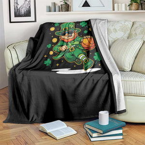 Leprechaun Basketball St Patricks Day Sport Lover Throw Blanket TS11 Print Your Wear