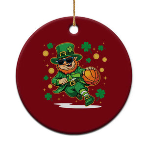 Leprechaun Basketball St Patricks Day Sport Lover Ceramic Ornament TS11 1pc Red Print Your Wear
