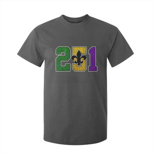 Funny Mardi Gras Mobile Alabama T Shirt For Kid 251 Area Code Glitter Print Fleur De Lis TS11 Dark Heather Print Your Wear